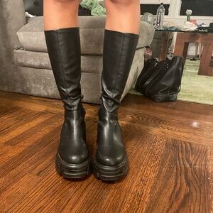 Steve Madden knee high black boots
